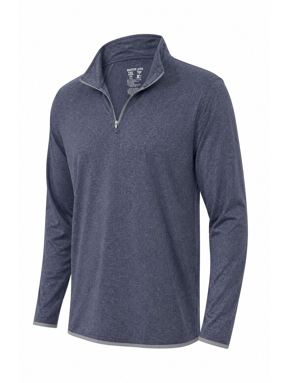 Starter Training-Fit Quarter Zip Top 2XL Navy Heather